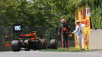 Max Verstappen (NED) Red Bull Racing RB13 retires from the race at Formula One World Championship,
