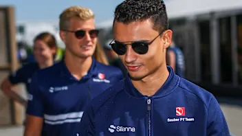 Marcus Ericsson (SWE) Sauber and Pascal Wehrlein (GER) Sauber at Formula One World Championship,