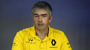 Nick Chester (GBR) Renault Sport F1 Team Technical Director in the Press Conference at Formula One