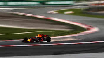 Max Verstappen (NED) Red Bull Racing RB13 sparks at Formula One World Championship, Rd15, Malaysian