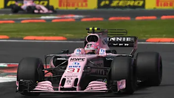 Esteban Ocon (FRA) Force India VJM10 at Formula One World Championship, Rd18, Mexican Grand Prix,