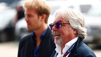 Nico Rosberg (GER) Mercedes-Benz Ambassador and Keke Rosberg (FIN) at Williams British Grand Prix