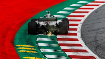 Lewis Hamilton (GBR) Mercedes-AMG F1 W09 EQ Power+ sparks at Formula One World Championship, Rd9,