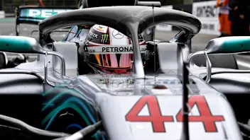 Lewis Hamilton, Mercedes AMG F1 W09 on the grid at Formula One World Championship, Rd13, Belgian