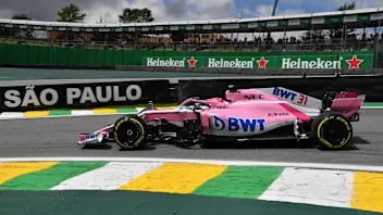 Esteban Ocon, Racing Point Force India VJM11 at Formula One World Championship, Rd20, Brazilian