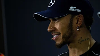 Lewis Hamilton, Mercedes AMG F1 in the press conference at Formula One World Championship, Rd20,