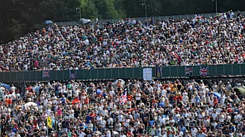 Fans at Formula One World Championship, Rd10, British Grand Prix, Race, Silverstone, England,