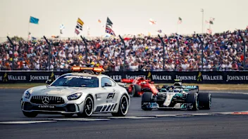 Safety car leads at Formula One World Championship, Rd10, British Grand Prix, Race, Silverstone,