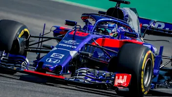 Brendon Hartley (NZL) Scuderia Toro Rosso STR13 at Formula One World Championship, Rd11, German