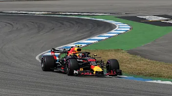 Max Verstappen (NED) Red Bull Racing RB14 at Formula One World Championship, Rd11, German Grand