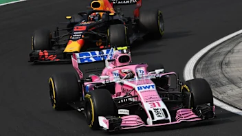 Esteban Ocon (FRA) Force India VJM11 at Formula One World Championship, Rd12, Hungarian Grand Prix,