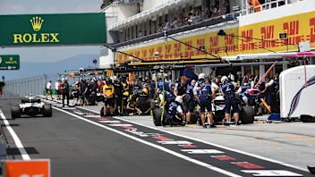 Sergey Sirotkin (RUS) Williams FW41 pit stop at Formula One World Championship, Rd12, Hungarian