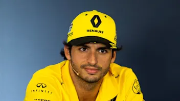 Carlos Sainz jr (ESP) Renault Sport F1 Team in the Press Conference at Formula One World