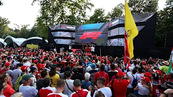 Fans at the Fan Zone at Formula One World Championship, Rd14, Italian Grand Prix, Preparations,