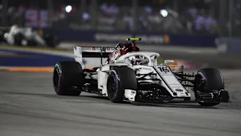 Charles Leclerc, Alfa Romeo Sauber C37 at Formula One World Championship, Rd15, Singapore Grand