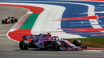 Esteban Ocon, Racing Point Force India VJM11 at Formula One World Championship, Rd18, United States