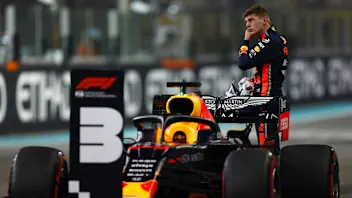 ABU DHABI, UNITED ARAB EMIRATES - NOVEMBER 30: Third placed qualifier Max Verstappen of Netherlands