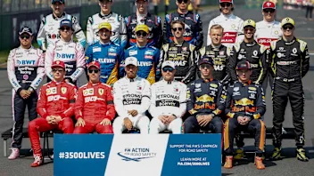MELBOURNE GRAND PRIX CIRCUIT, AUSTRALIA - MARCH 17: The drivers pose for a group photograph during