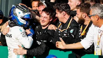 MELBOURNE GRAND PRIX CIRCUIT, AUSTRALIA - MARCH 17: Race winner Valtteri Bottas, Mercedes AMG F1