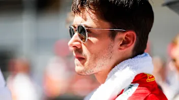 RED BULL RING, AUSTRIA - JUNE 30: Charles Leclerc, Ferrari, on the grid during the Austrian GP at