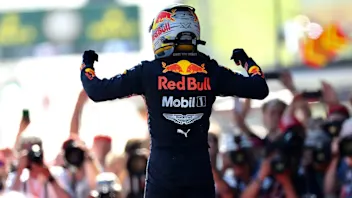 RED BULL RING, AUSTRIA - JUNE 30: Max Verstappen, Red Bull Racing, 1st position, celebrates in Parc