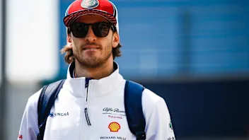 BAKU CITY CIRCUIT, AZERBAIJAN - APRIL 25: Antonio Giovinazzi, Alfa Romeo Racing during the