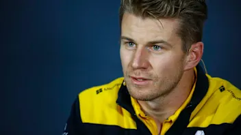 BAKU CITY CIRCUIT, AZERBAIJAN - APRIL 25: Nico Hulkenberg, Renault F1 Team in Press Conference