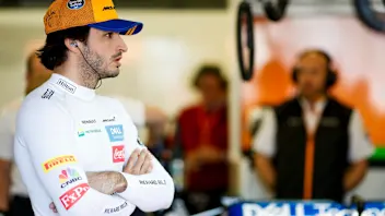 BAKU CITY CIRCUIT, AZERBAIJAN - APRIL 26: Carlos Sainz Jr, McLaren during the Azerbaijan GP at Baku