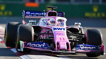 BAKU CITY CIRCUIT, AZERBAIJAN - APRIL 27: Sergio Perez, Racing Point RP19 during the Azerbaijan GP