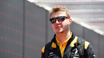 BAKU CITY CIRCUIT, AZERBAIJAN - APRIL 28: Sergey Sirotkin, Renault during the Azerbaijan GP at Baku