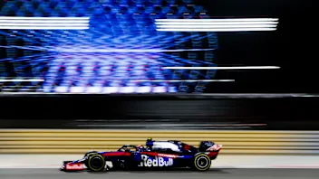 BAHRAIN INTERNATIONAL CIRCUIT, BAHRAIN - MARCH 31: Alexander Albon, Toro Rosso STR14 during the