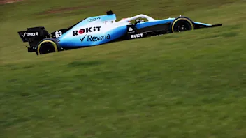 SAO PAULO, BRAZIL - NOVEMBER 15: George Russell of Great Britain driving the (63) Rokit Williams