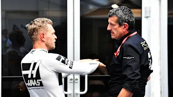 CIRCUIT GILLES-VILLENEUVE, CANADA - JUNE 07: Kevin Magnussen, Haas F1, talks with Guenther Steiner,