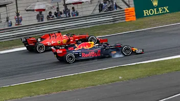 SHANGHAI INTERNATIONAL CIRCUIT, CHINA - APRIL 14: Sebastian Vettel, Ferrari SF90 and Max
