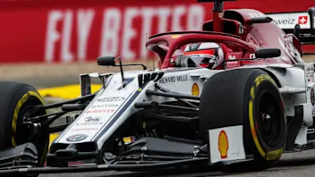 SHANGHAI INTERNATIONAL CIRCUIT, CHINA - APRIL 14: Kimi Raikkonen, Alfa Romeo Racing C38 during the