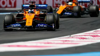 CIRCUIT PAUL RICARD, FRANCE - JUNE 23: Carlos Sainz Jr., McLaren MCL34, leads Lando Norris, McLaren