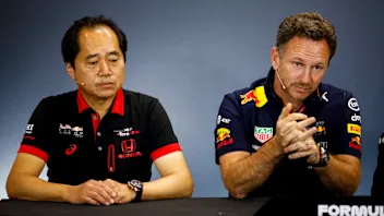SILVERSTONE, UNITED KINGDOM - JULY 12: Toyoharu Tanabe, F1 Technical Director, Honda, and Christian