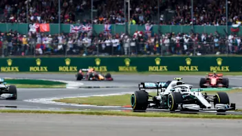 SILVERSTONE, UNITED KINGDOM - JULY 14: Valtteri Bottas, Mercedes AMG W10 during the British GP at