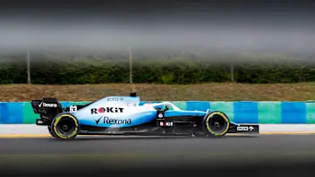 HUNGARORING, HUNGARY - AUGUST 03: George Russell, Williams Racing FW42 during the Hungarian GP at