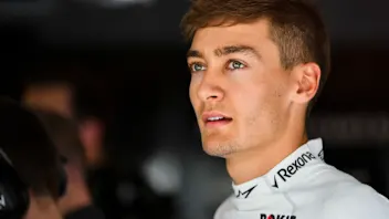 HUNGARORING, HUNGARY - AUGUST 03: George Russell, Williams Racing during the Hungarian GP at