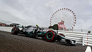 SUZUKA, JAPAN - OCTOBER 11: Valtteri Bottas driving the (77) Mercedes AMG Petronas F1 Team Mercedes