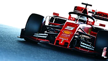 SUZUKA, JAPAN - OCTOBER 13: Sebastian Vettel of Germany driving the (5) Scuderia Ferrari SF90 on