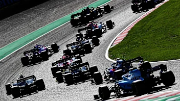 SUZUKA, JAPAN - OCTOBER 13: A general view of the start during the F1 Grand Prix of Japan at Suzuka
