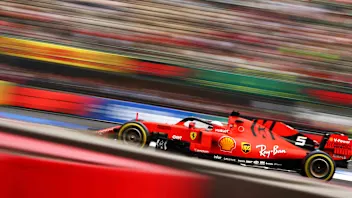 MEXICO CITY, MEXICO - OCTOBER 25: Sebastian Vettel of Germany driving the (5) Scuderia Ferrari SF90