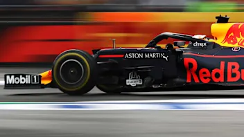 MEXICO CITY, MEXICO - OCTOBER 25: Max Verstappen of the Netherlands driving the (33) Aston Martin