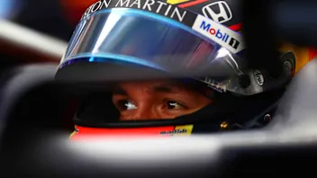 MEXICO CITY, MEXICO - OCTOBER 27: Alexander Albon of Thailand and Red Bull Racing prepares to drive