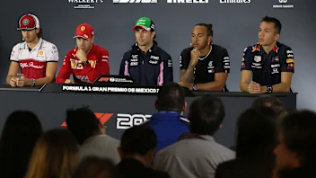 MEXICO CITY, MEXICO - OCTOBER 24: A general view of the Drivers Press Conference with Antonio
