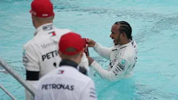 MONTE CARLO, MONACO - MAY 26: Lewis Hamilton, Mercedes AMG F1, and Valtteri Bottas, Mercedes AMG F1