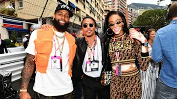 MONTE CARLO, MONACO - MAY 26: Odell Beckham Jnr on the grid with Salt Bae, Restauranteur and