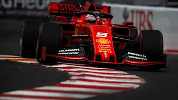 MONTE CARLO, MONACO - MAY 23: Sebastian Vettel, Ferrari SF90 during the Monaco GP at Monte Carlo on